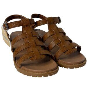 Thereabouts Clara Cognac Heeled Sandal Girls Size 4 New